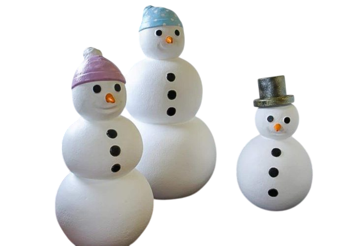 Снеговик из пенопласта